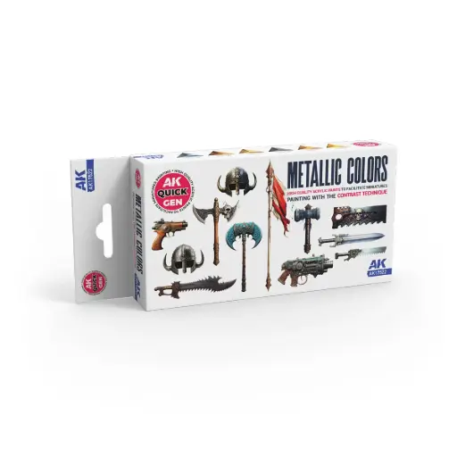[AK AK17522] Ak : Set de peinture "Metallics" │ Quick Gen
