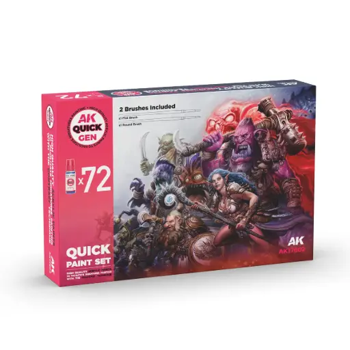 [AK AK17602] Ak : Quick Paint Set 72 │Quick Gen