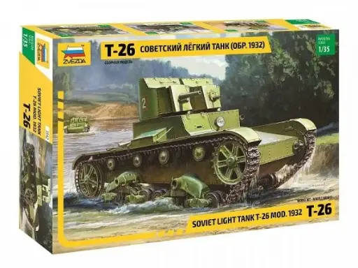 [ZVE 3542] Zvezda : T-26 Mod.1932 Soviet Light Tank