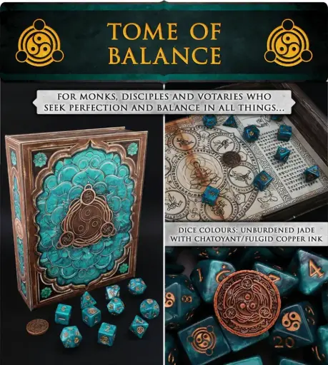 [AGM AGDT011] Artefact Games : Dice Set - Tome Of Balance