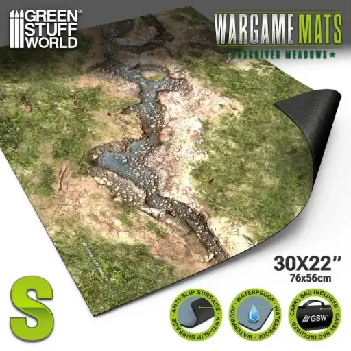 [GSW 5863] Green Stuff : Tapis néoprène 22x32" Duskriver Meadows (56x76cm) 