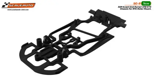 [SCT SC-9123H01] Scaleauto : 3DP Avant Slot Ferrari 298 GT3 Chassis for RT4 Motor Mount.