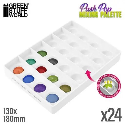 [GSW 5448] Green Stuff : Palette de mélange Push-Pop 