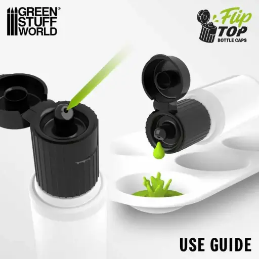 [GSW 5543] Green Stuff : Bouchon compte-gouttes flip-top 