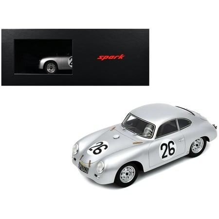 [SPK 18s676] Porsche 356 #26  Porsche KG   24 Hours of Le Mans  (1956) with Display Case 1/18 Model Car by Spark