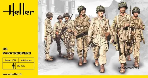 [HEL 49651] Heller : US Paratrooper (48pcs) 1/72