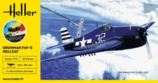 [HEL 56272] Heller : Chasseur Grumman F6F-5 Hellcat (1/72)
