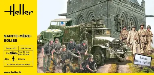 [HEL 50327] Heller : Scenery Pack Sainte-Mère-Eglise (169pcs) 1/72