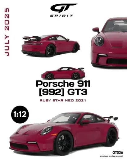 [GTSPI GT536] GTSpirit : Porsche 992 GT3 Ruby Star Neo 2021