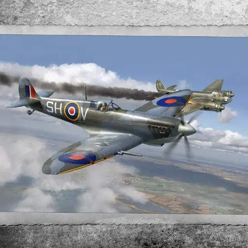[FOV 873009a] Forces of Valor : Spitfire MK. IX aircraft Britain Air Defence August │ 1942 