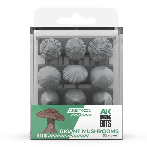 [AK AKBIT0022] Ak Interactive : Giant Mushrooms (12pcs) - Basing Bits