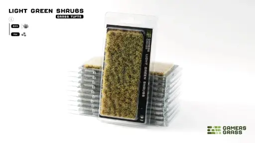 [GAG GGFS-LG] Gamer Grass : Light Green Shrubs (75Pcs) │ Touffes de Buissons 