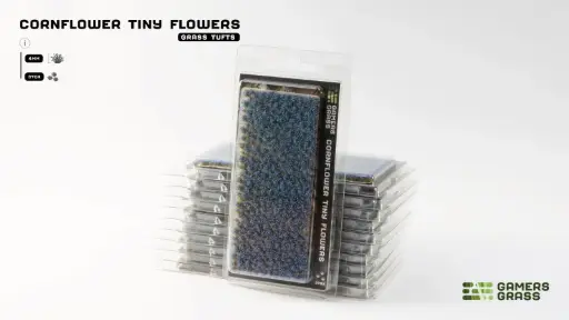 [GAG GGFS-COR] Gamer Grass : Cornflower Tiny Flowers (370Pcs) │ Touffes de Buissons