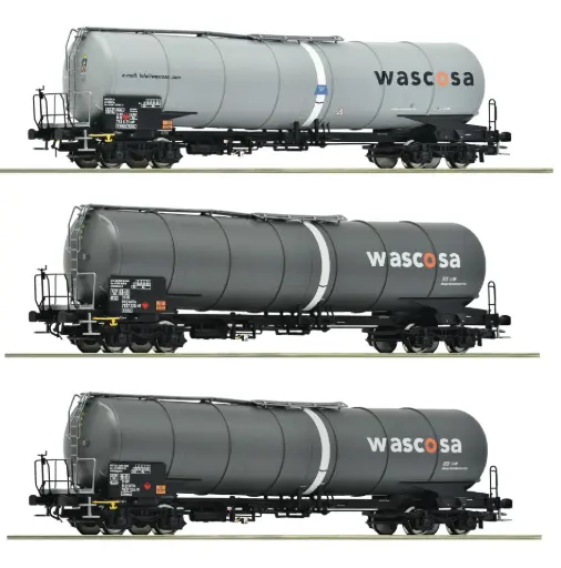 [ROC 6600143] Roco : Wagons Citerne GATX Wascosa ( 3 pcs)