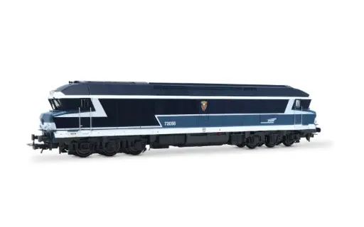 [JOU HJ2621] Jouef : Locomotive diesel à 6 essieux CC 72056 « La Bourboule » Livrée bleue avec logo « Casquette »