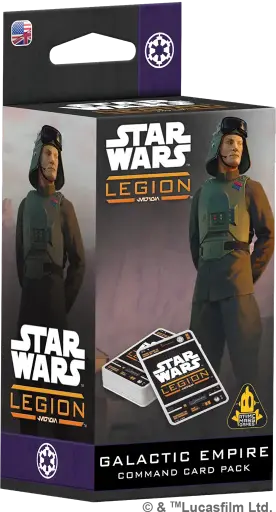 [AMG SWQ156FR] Empire Galactique : Paquet de Cartes de Commandement [FR] │ Star Wars LEGION