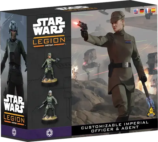 [AMG SWQ09ML] Empire Galactique : Officier et Agent Impériaux Personnalisables │ Star Wars LEGION