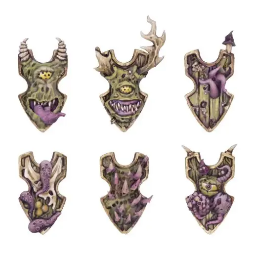 [GSW 13185] Green Stuff : Plague God "Tower Shield" │ Armory • Resin Bits