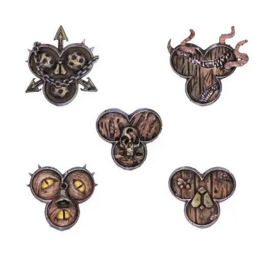 [GSW 13184] Green Stuff : Plague God "Bucklers" │ Armory • Resin Bits