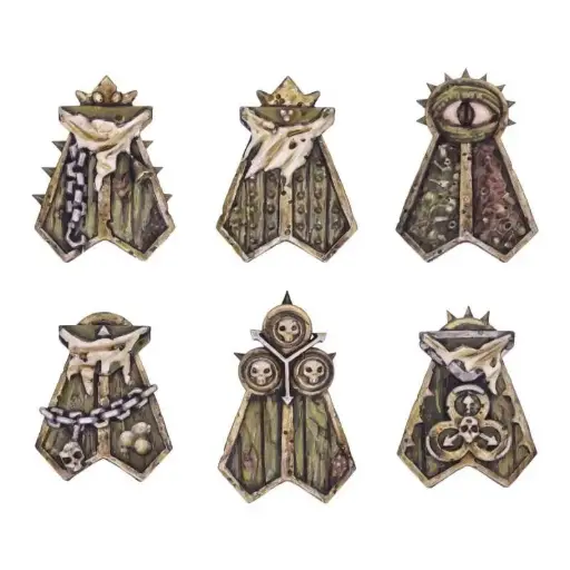 [GSW 13183] Green Stuff : Plague God "Shields" │ Armory • Resin Bits