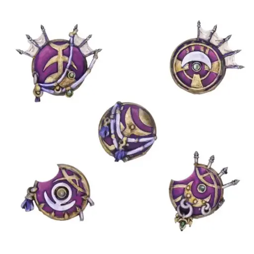 [GSW 13187] Green Stuff : Pleasur God "Bucklers" │ Armory • Resin Bits