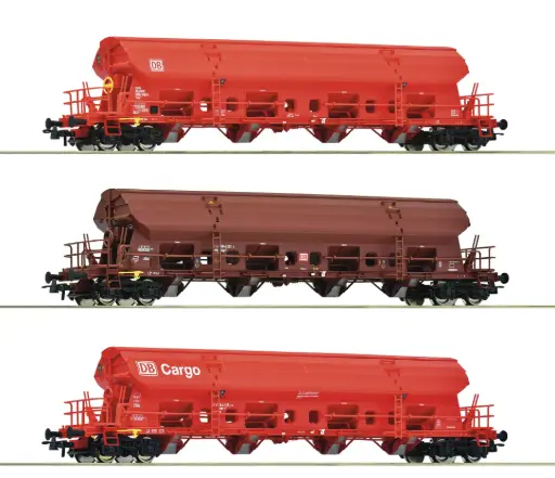 [ROC 6600153] Roco : Wagon Tadgs DB Cargo 3pcs