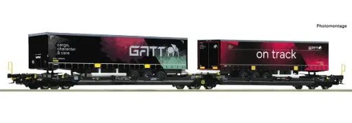 [ROC 6600170] Roco : Wagon Sdggmrss T3000e TX Logistik