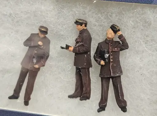 [LSM 89650] LS Models : 3 agents de bord de la CIWL/SNCF, époque IIIbc