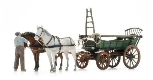 [ATE 387.599] Artitec : Charriot à foin d'Europe de Nord avec Figurine 
