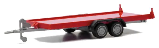 [HER 052450-004] Herpa : Remorque Porte-voitures 2 essieux │ Rouge