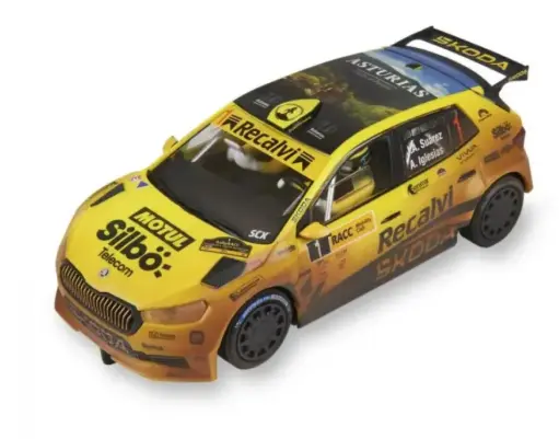 [SCX U10565] SCX : Skoda Fabia WRC2 Cohete Suárez Mud Effect New 